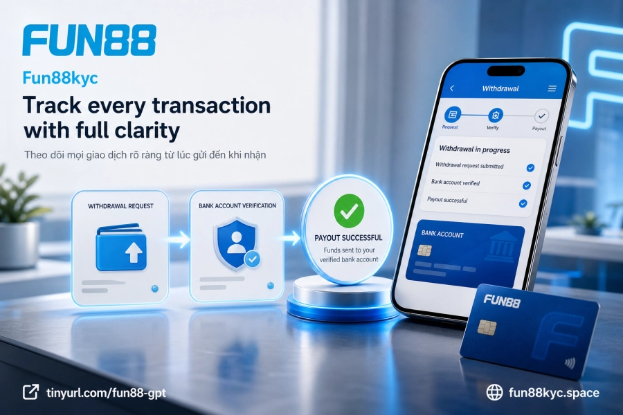 Quy trình xác minh danh tính KYC Fun88 trước rút tiền