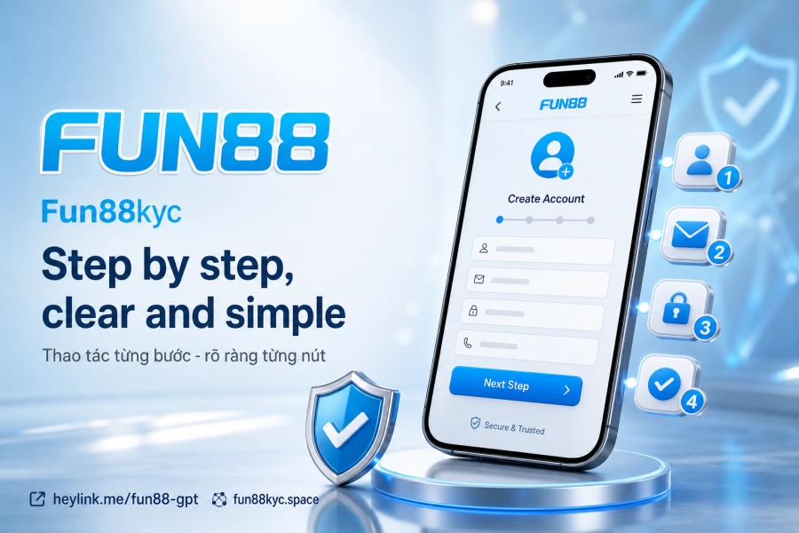Đăng ký Fun88 qua website và app iOS Android hướng dẫn từng bước