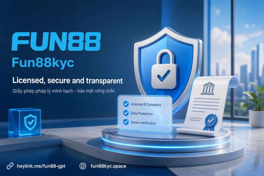 Giấy phép bảo mật Fun88 PAGCOR Isle of Man TLS SSL IOVATION